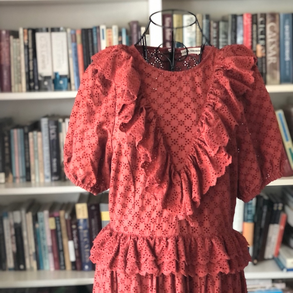 Ulla Johnson Ruffle Eyelet Dress size 8